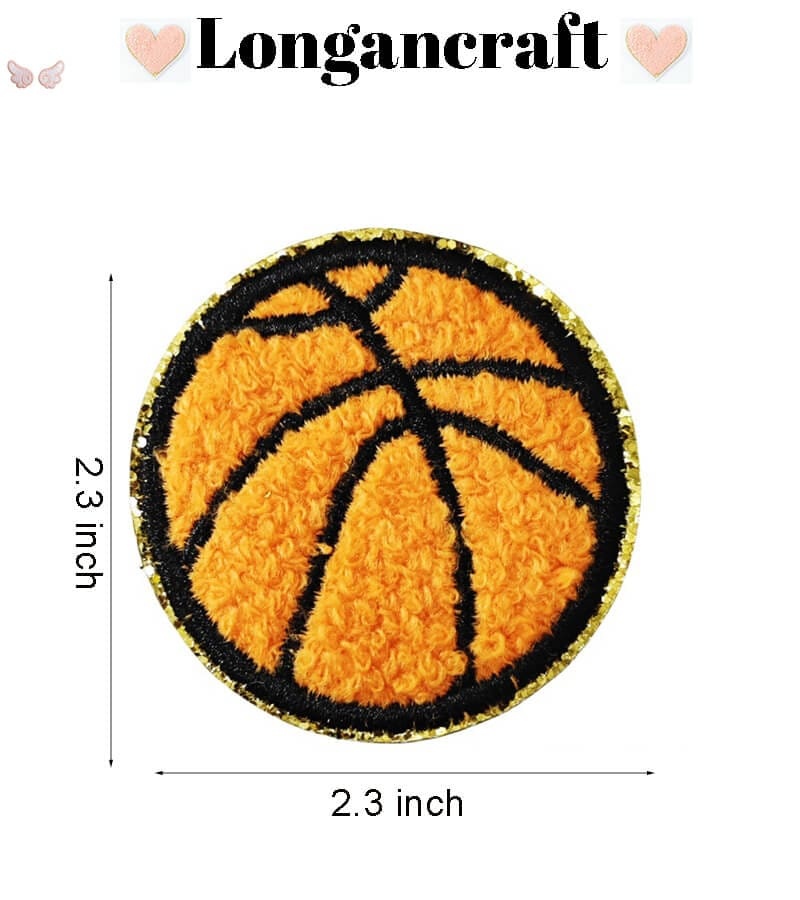 Ball Glitter Embroidered Patch