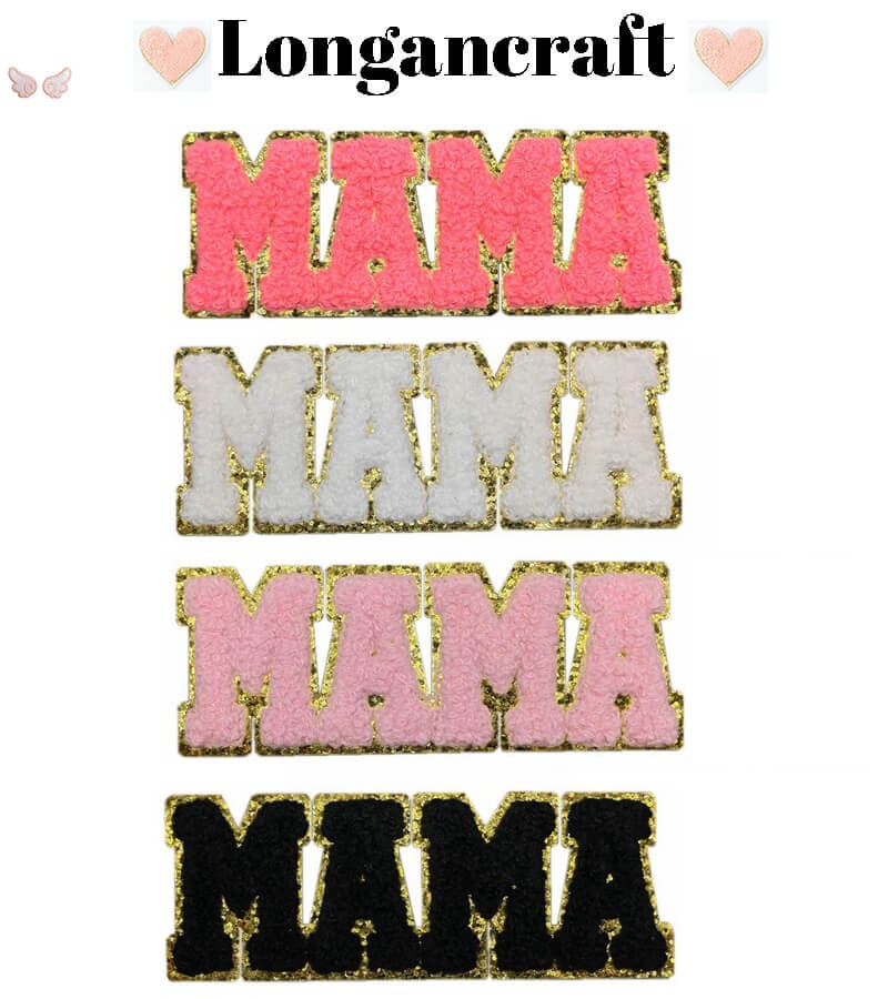 MAMA Letter Chenille Patches