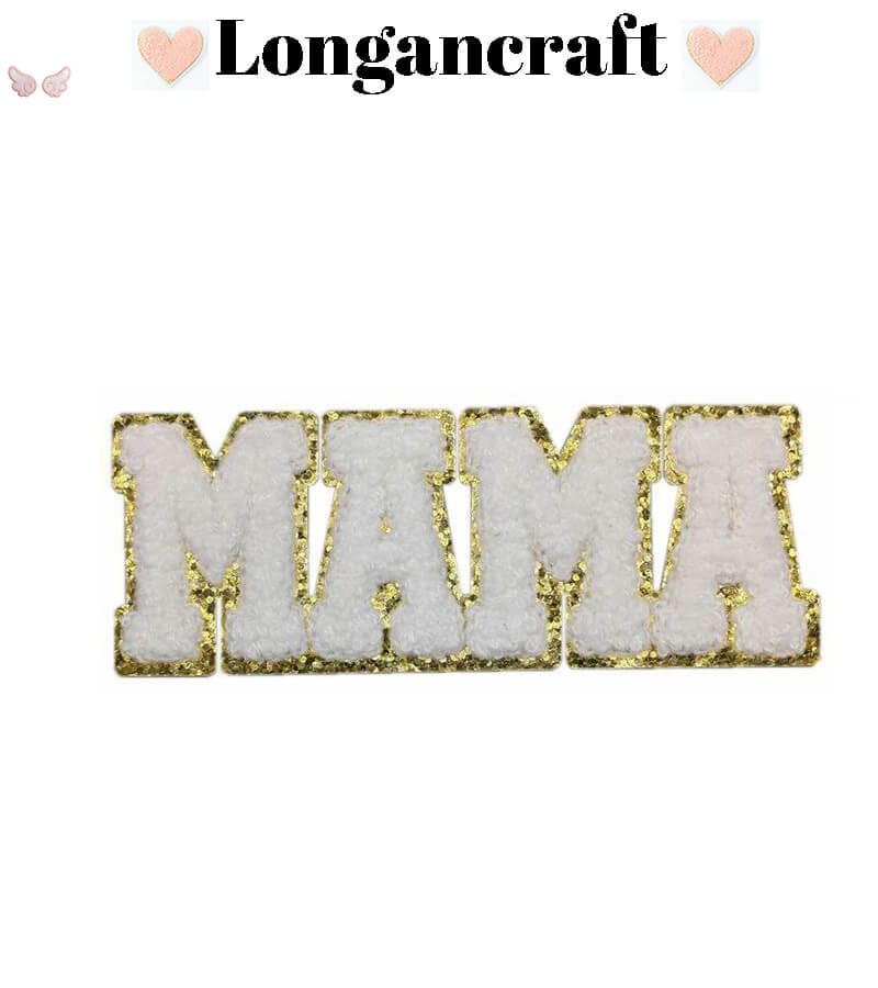 MAMA Letter Chenille Patches