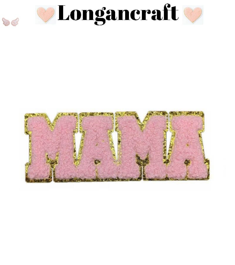 MAMA Letter Chenille Patches