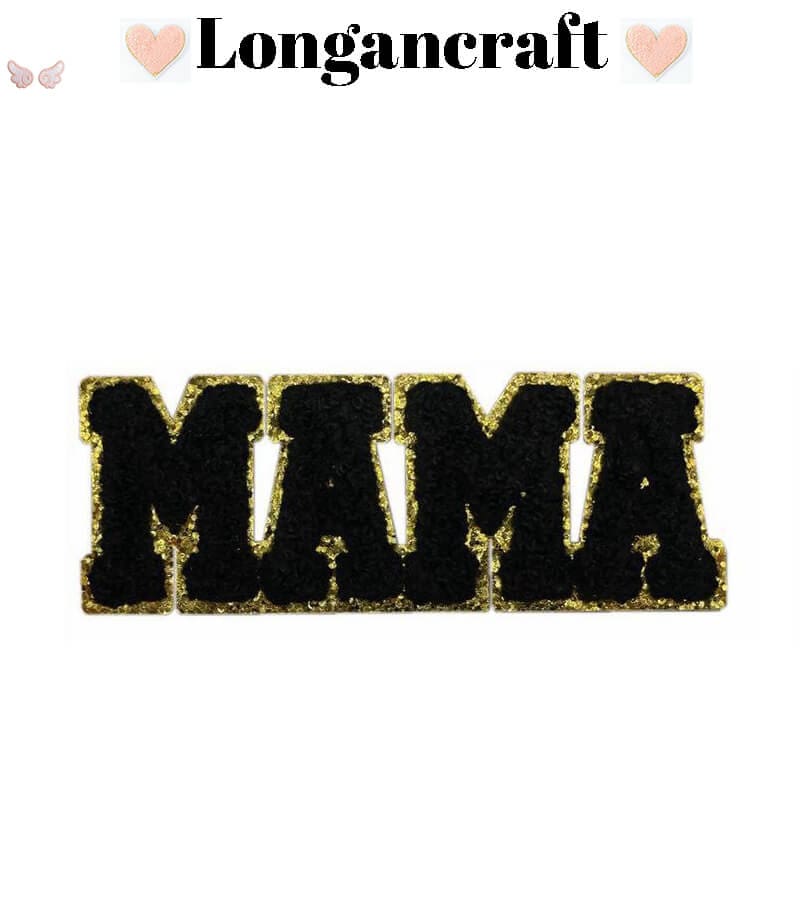 MAMA Letter Chenille Patches