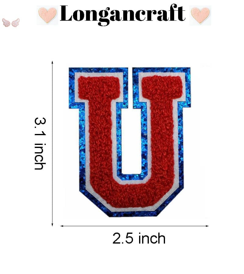 USA Star Letter Chenille Patch