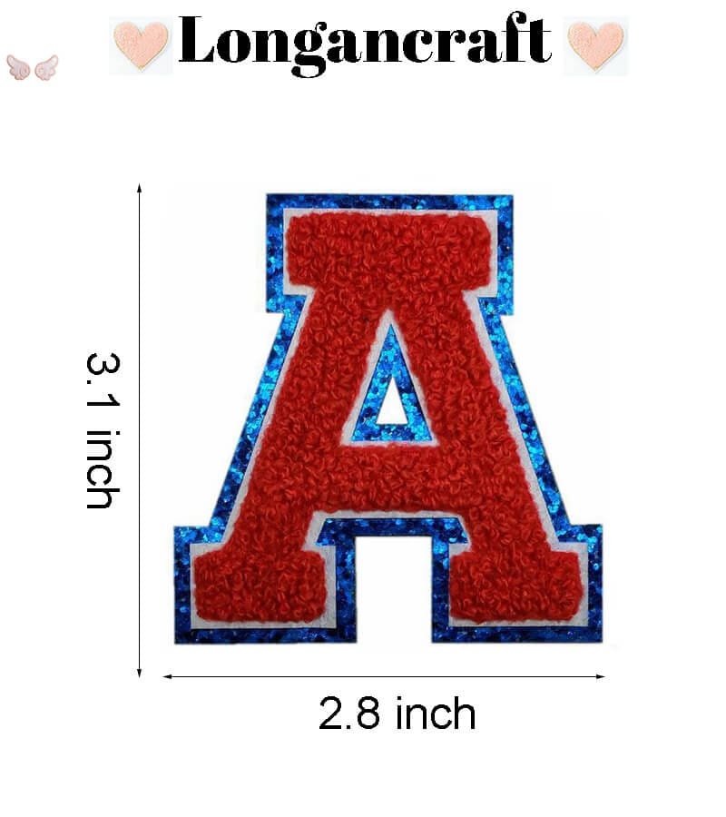 USA Star Letter Chenille Patch