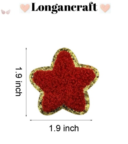 USA Star Letter Chenille Patch