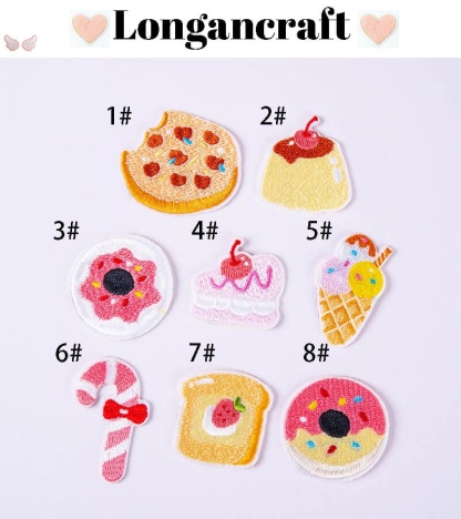 Cake Donut Embroidered Patches