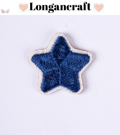 Color Star Embroidered Patches