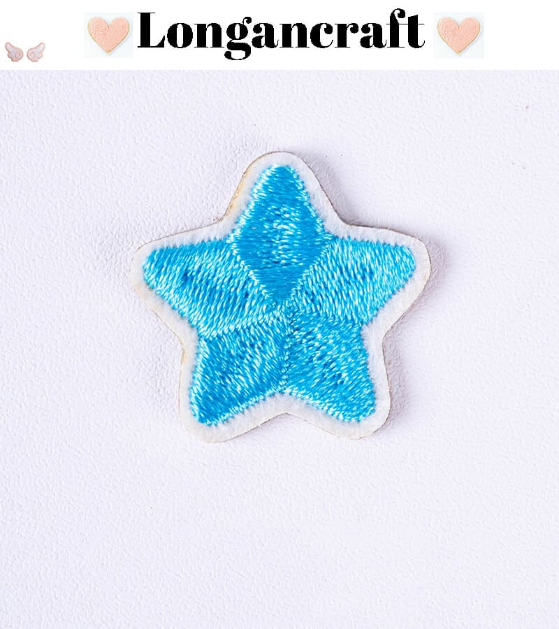 Color Star Embroidered Patches