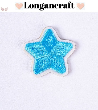 Color Star Embroidered Patches