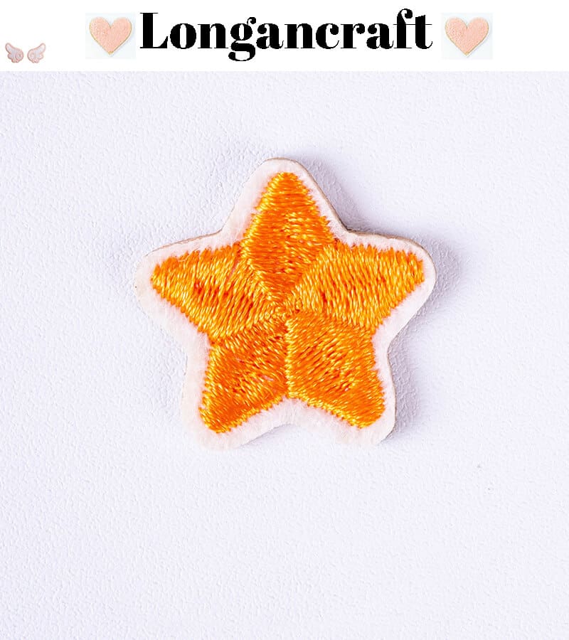 Color Star Embroidered Patches