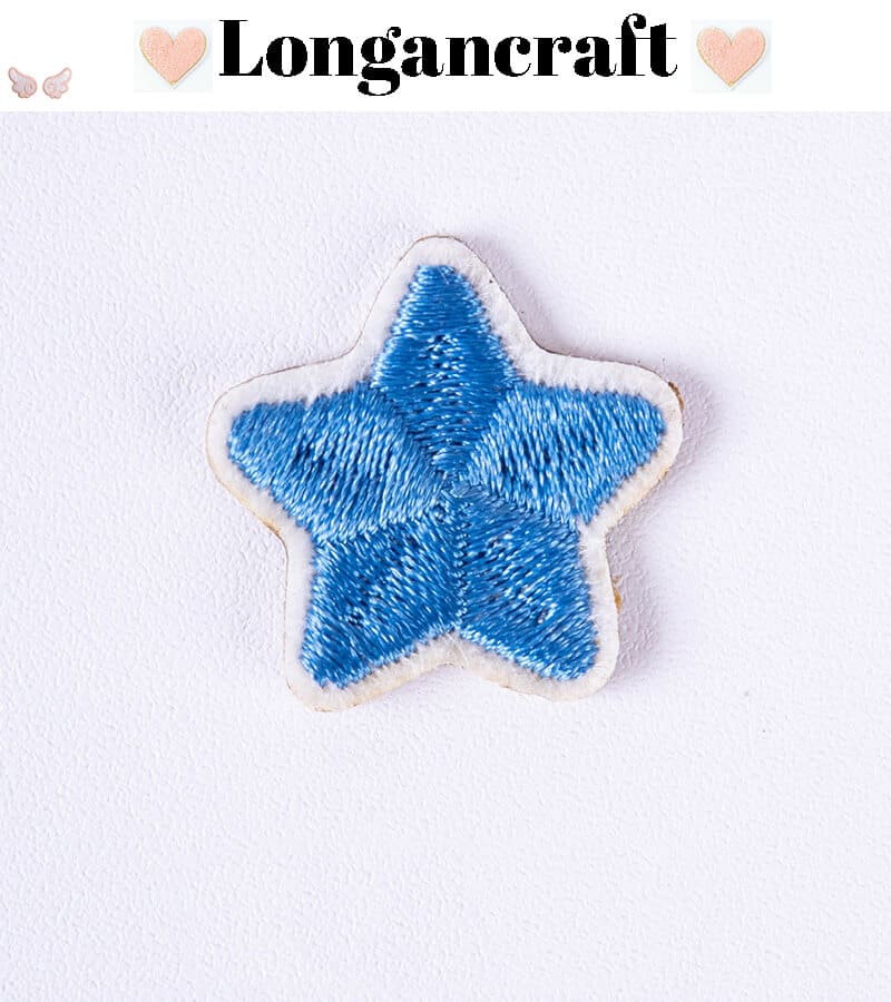 Color Star Embroidered Patches