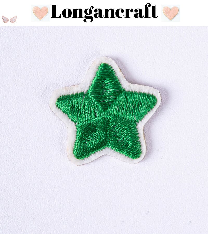 Color Star Embroidered Patches