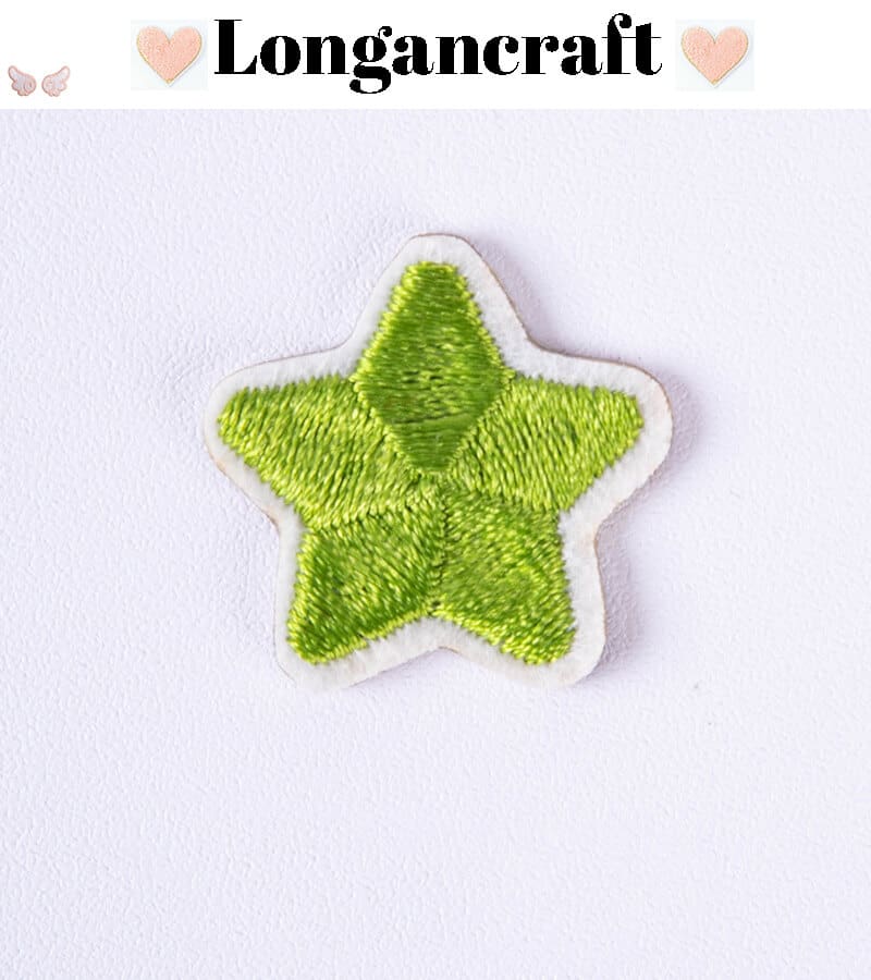 Color Star Embroidered Patches