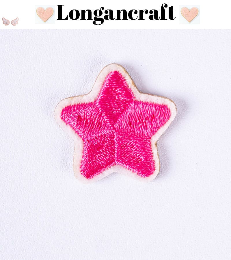 Color Star Embroidered Patches