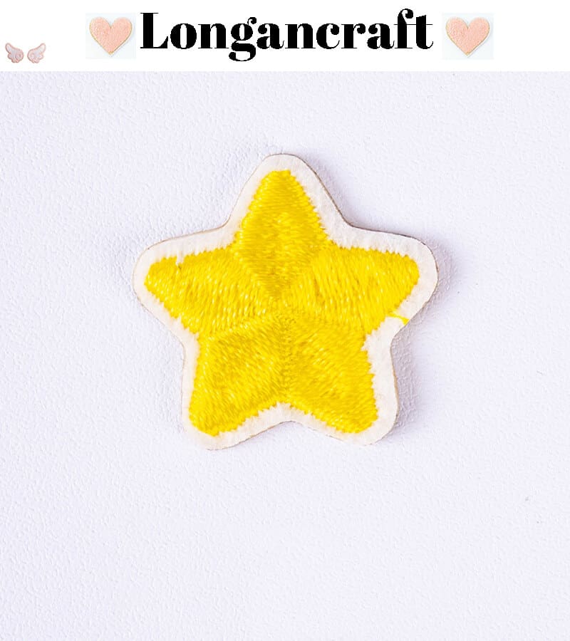 Color Star Embroidered Patches