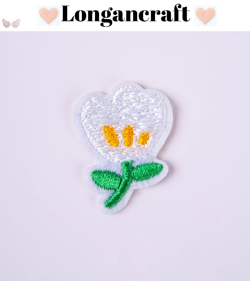 Color Tulip Embroidered Patches