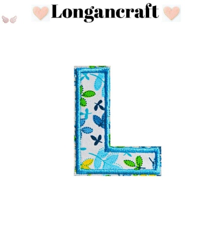 Flower Letter Embroidered Patch