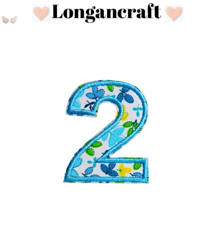 Flower Letter Embroidered Patch