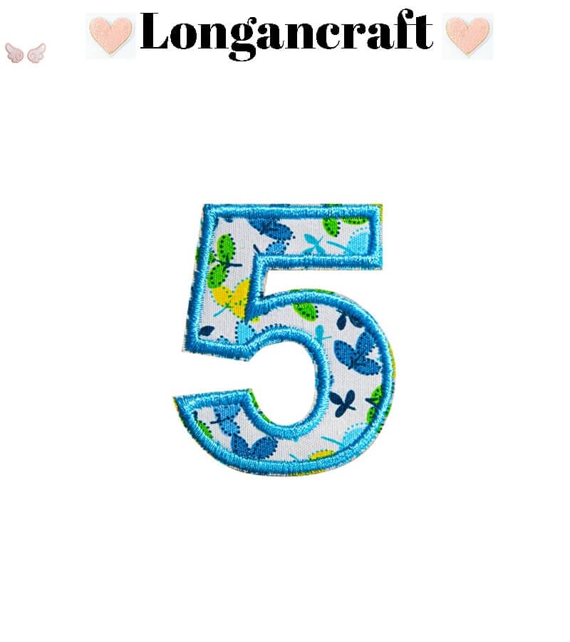 Flower Letter Embroidered Patch