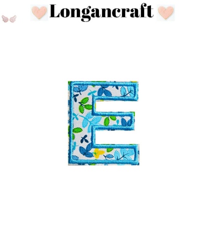 Flower Letter Embroidered Patch