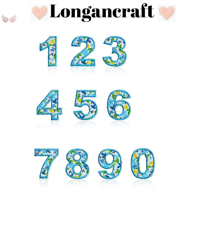 Flower Letter Embroidered Patch