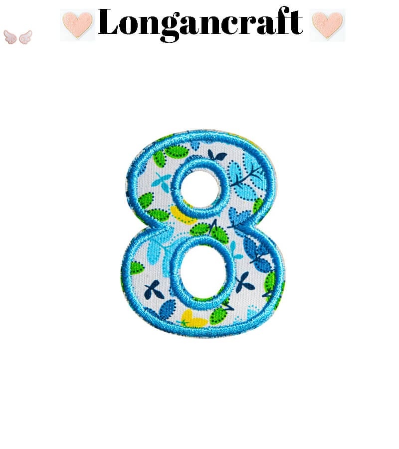 Flower Letter Embroidered Patch