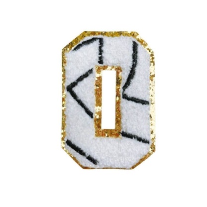 Volleyball Glitter Number Patch