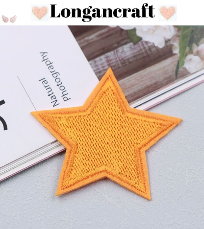 Color Star Iron On Patches
