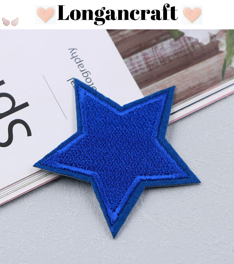 Color Star Iron On Patches
