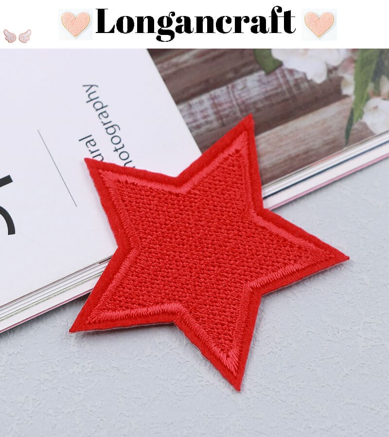 Color Star Iron On Patches