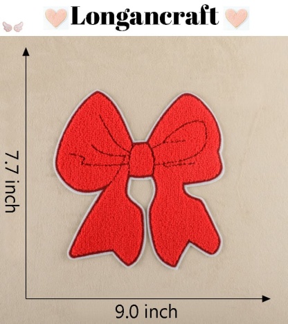 Big Bowknot Chenille Patches