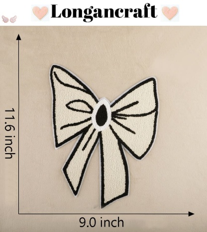 Big Bowknot Chenille Patches
