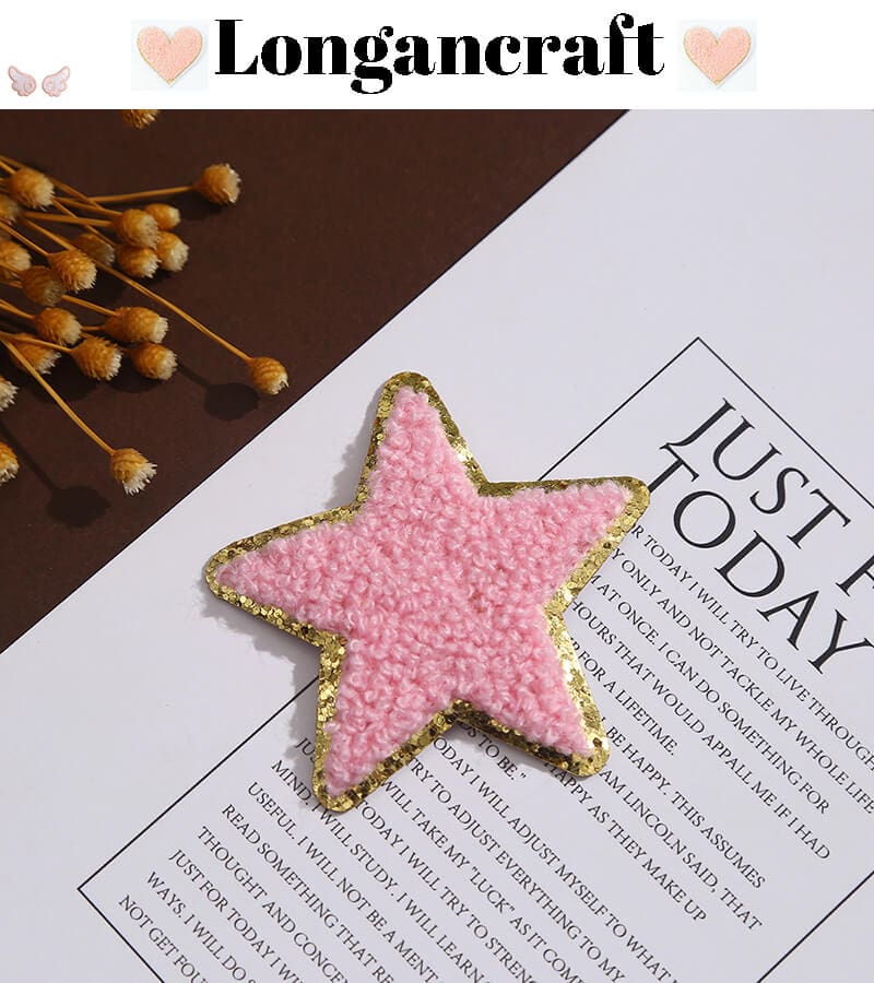 Star Rainbow Chenille Patches