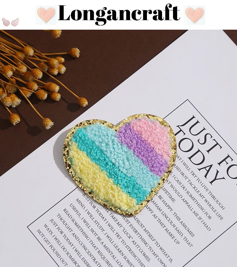 Star Rainbow Chenille Patches