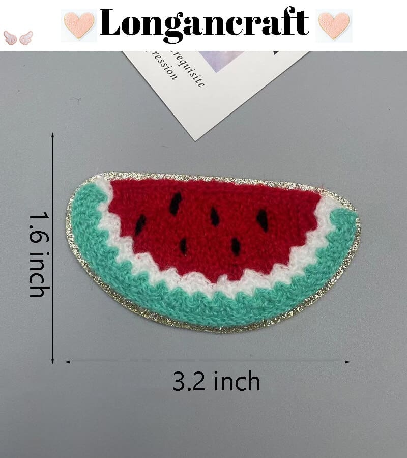 Lemon Strawberry Chenille Patch