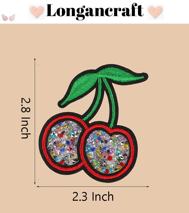 Love Mom Glitter Sequin Patches