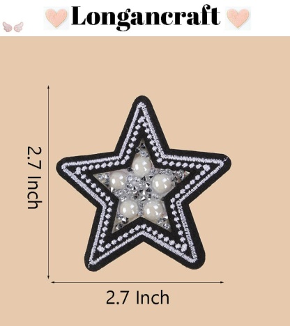 Love Mom Glitter Sequin Patches