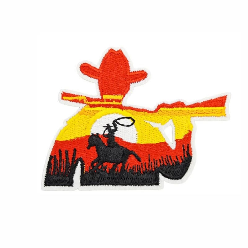 Cowboy Hat Embroidered Patches