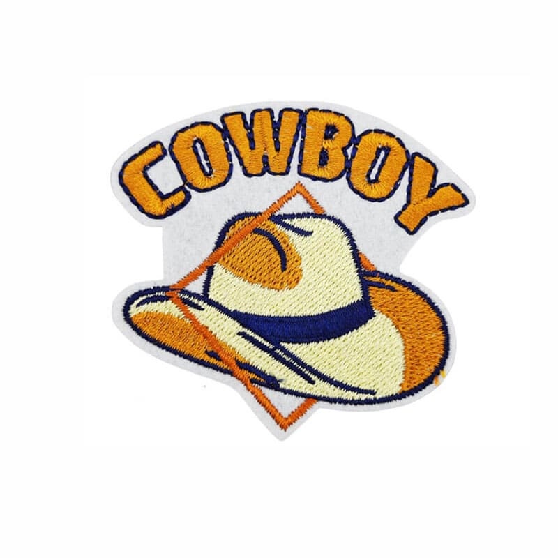 Cowboy Hat Embroidered Patches