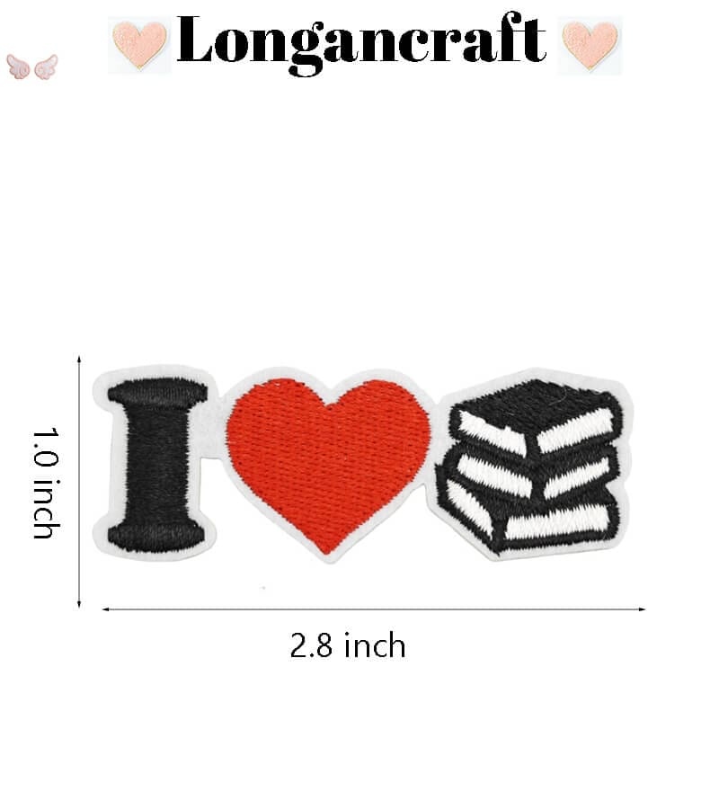 Book Lover Embroidered Patches