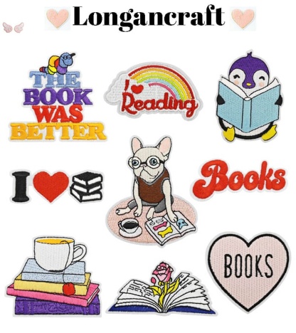 Book Lover Embroidered Patches