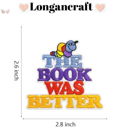 Book Lover Embroidered Patches