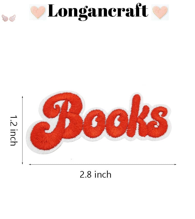 Book Lover Embroidered Patches