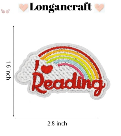 Book Lover Embroidered Patches