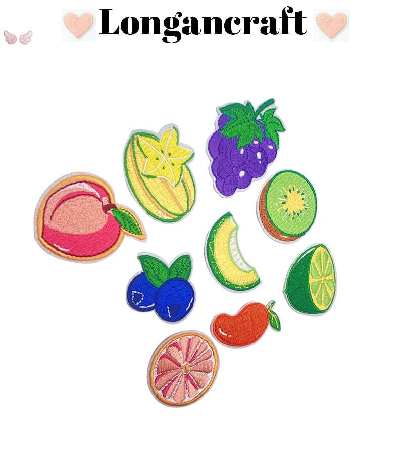 Grapes Lemon Embroidered Patch