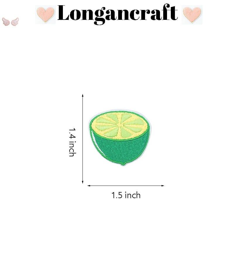 Grapes Lemon Embroidered Patch