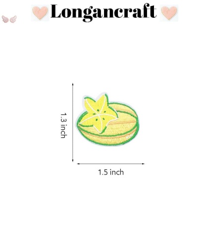 Grapes Lemon Embroidered Patch