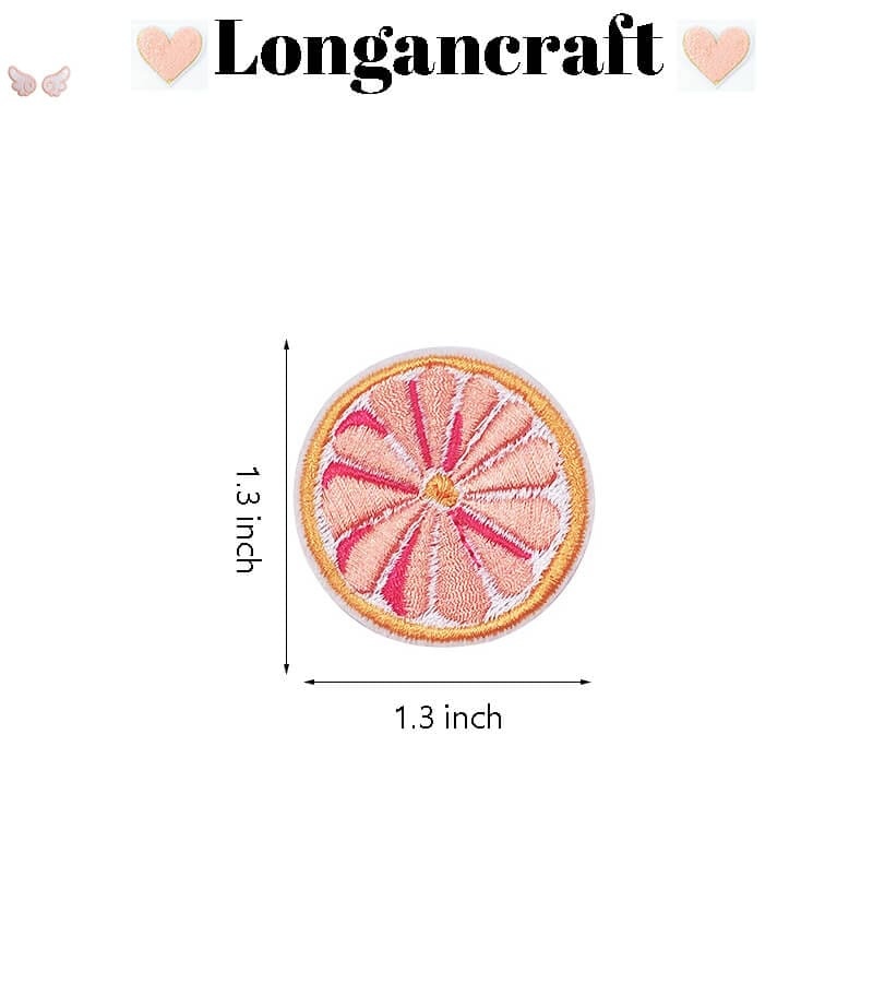 Grapes Lemon Embroidered Patch