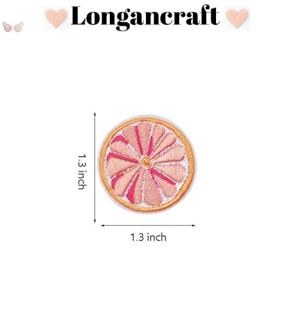 Grapes Lemon Embroidered Patch