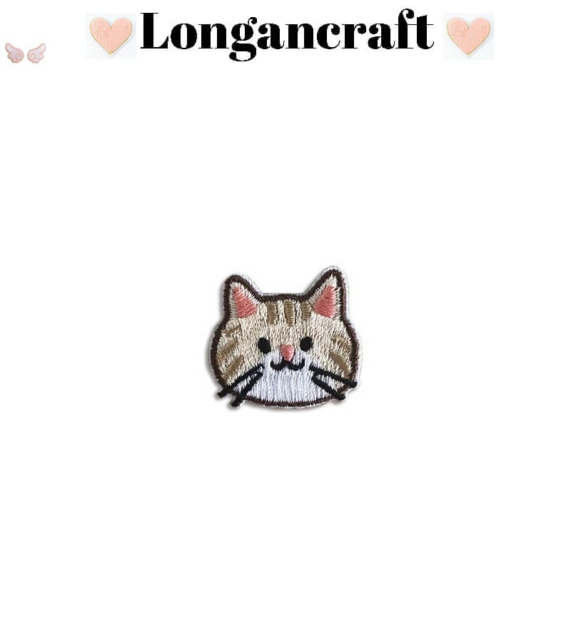 Cat Books Embroidered Patches