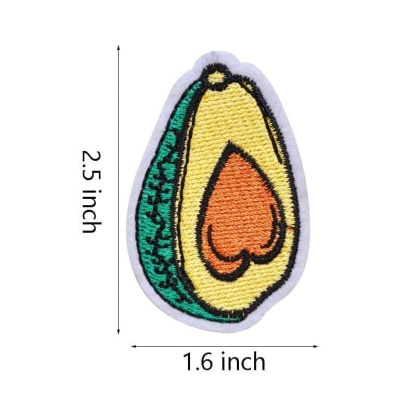 Carrot Peach Embroidered Patch